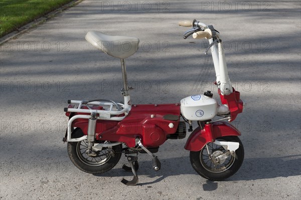 1975 Carnielli fold-up moped. Creator: Unknown.