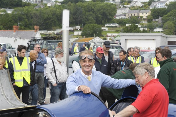 1925 Sunbeam 350 hp driven by Don Wales at Pendine Sands 2015. Creator: Unknown.