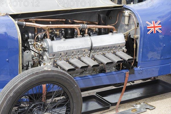 1925 Sunbeam 350 hp engine at Pendine Sands 2015. Creator: Unknown.