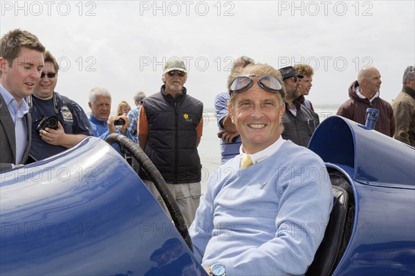 1925 Sunbeam 350 hp driven by Don Wales at Pendine Sands 2015. Creator: Unknown.