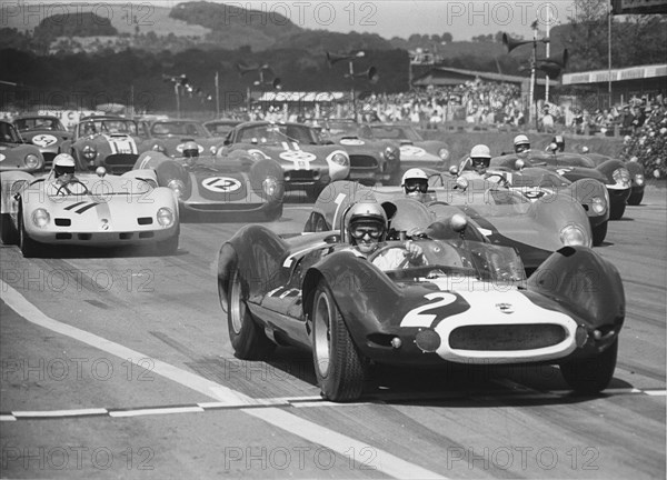 Cooper - Oldsmobile, Bruce McLaren at Goodwood 1964. Creator: Unknown.