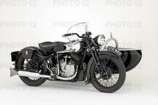 1936 Brough Superior 11-50 Special Combination. Creator: Unknown.