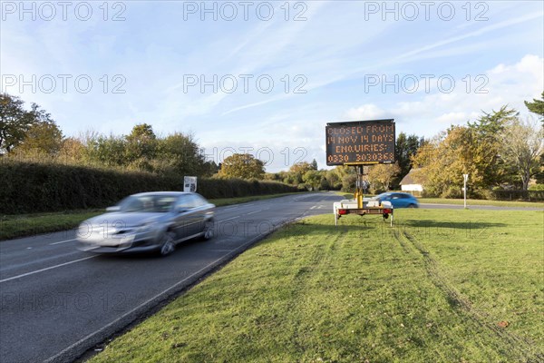 Solar Variable Message Temporary Road Sign 2016. Creator: Unknown.