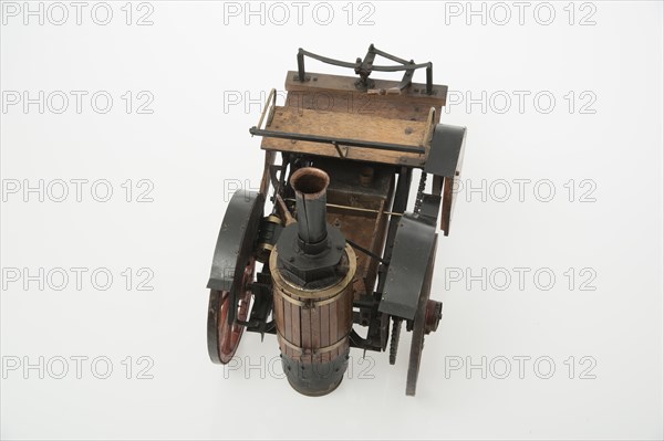 1868 Knight Steam carriage scale model. Creator: Unknown.