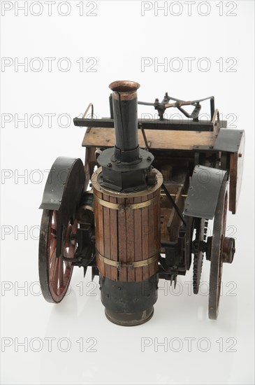 1868 Knight Steam carriage scale model. Creator: Unknown.