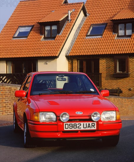 1987 Ford Escort RS Turbo. Creator: Unknown.