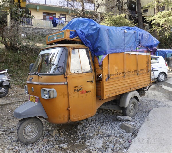 Piaggio Tuktuk with load in India 2017. Creator: Unknown.