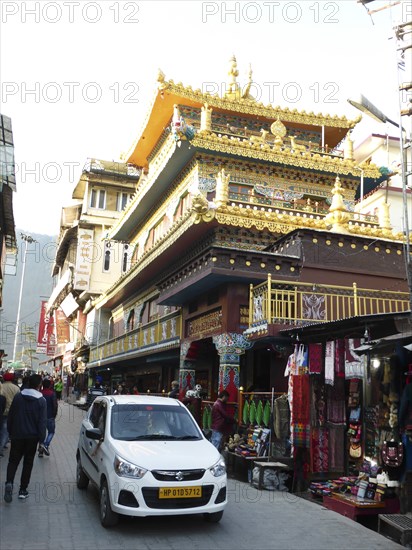 Dharamshala street scene Himachal Pradesh. Creator: Unknown.