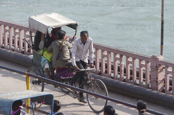 Bicycle Rickshaw, Haridwar India. Creator: Unknown.