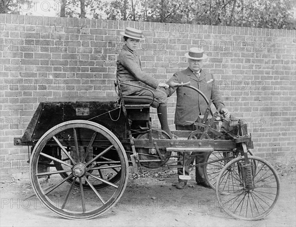 1895 Knight with John Henry Knight and his son. Creator: Unknown.