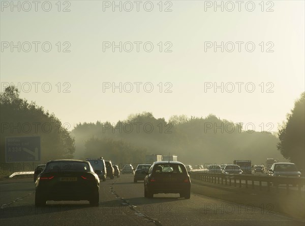 M27 motorway during morning rush-hour 2017. Creator: Unknown.