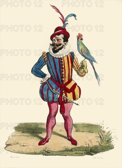 The dwarf of the Duc de Guise, (19th century?). Creator: de Frey.