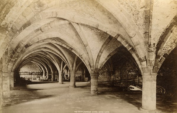 'The Crypt, Durham Cathedral', 1893. Creator: Unknown.