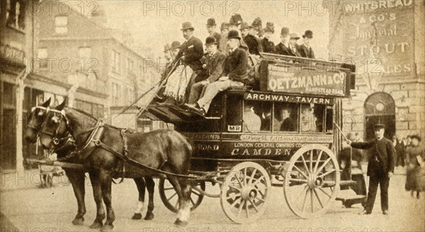 'The Knifeboard Bus', 1900, (1933).  Creator: A Moull.