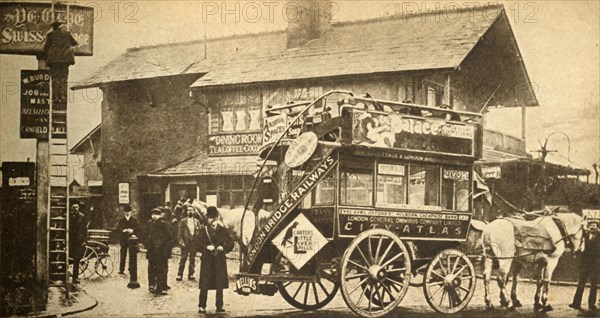 'The "Express" Bus', 1900, (1933).  Creator: Unknown.