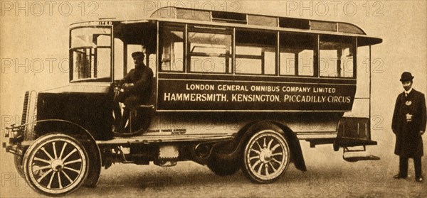 'First L.G.O.C. Motor Bus', 1904, (1933).  Creator: Unknown.