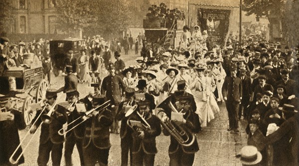 'Suffragette "Martyrs" Released from Prison', 1908, (1933). Creator: Unknown.