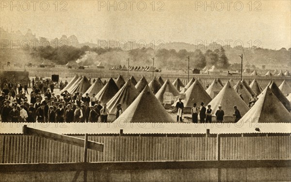 Internment camp for 'enemy aliens', Newbury, First World War, 1914-1918, (1933). Creator: Unknown.