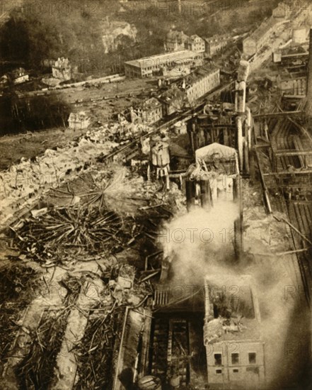 Gas explosion at Neunkirchen, Saarland, Germany, February 1933. Creator: Unknown.