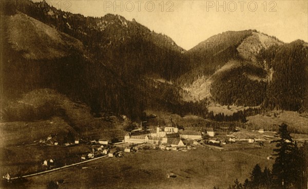 Ettal Abbey from the south, Bavaria, Germany, c1922. Creator: Heinrich Sting.