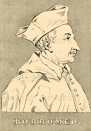 'Borromeo', (1538-1584), 1830. Creator: Unknown.