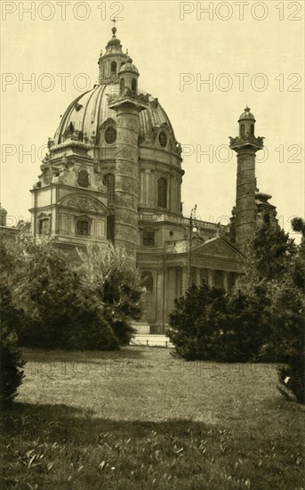 Karlskirche, Vienna, Austria, c1935. Creator: Unknown.