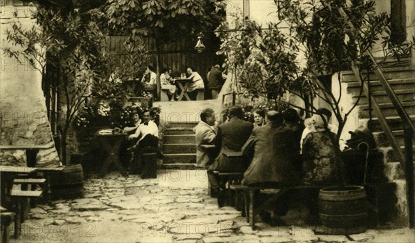 Winery at Grinzing, Vienna, Austria, c1935.  Creator: Unknown.