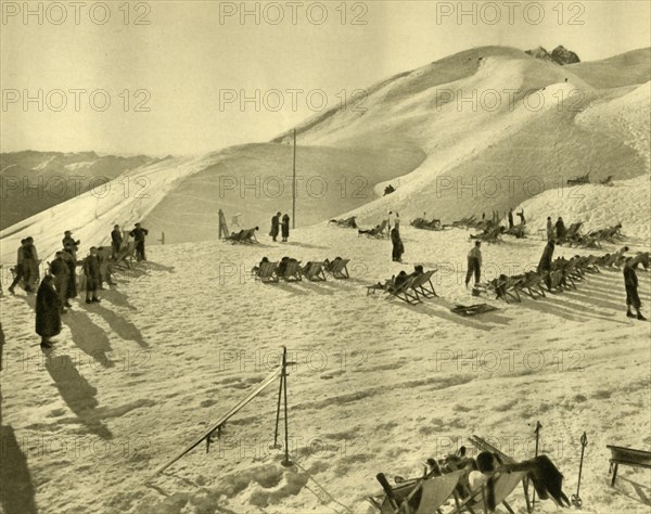 The Hafelekarbahn ski lift, Innsbruck, Tyrol, Austria, c1935.  Creator: Unknown.