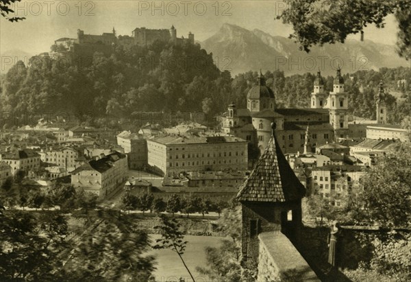 Salzburg from the Kapuzinerberg, Austria, c1935.  Creator: Unknown.