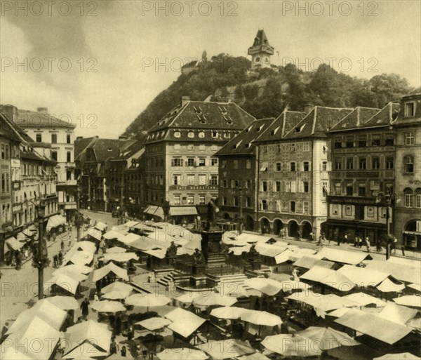 Main Square, Graz, Styria, Austria, c1935.  Creator: Unknown.