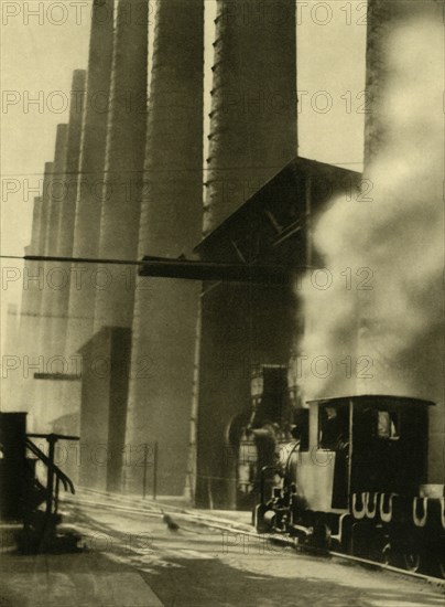 Blast furnaces, Donawitz, Austria, c1935.  Creator: Unknown.