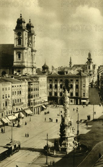 Main Square, Linz, Upper Austria, c1935.  Creator: Unknown.