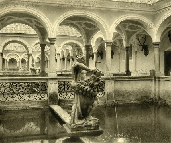 Fish tank sculptures, Kremsmünster Abbey, Upper Austria, c1935.  Creator: Unknown.