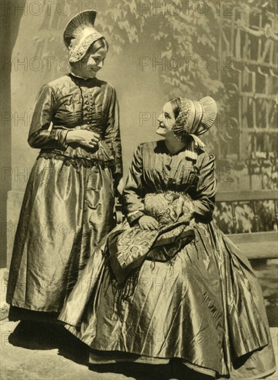 Women in traditional costume, Lower Austria, c1935.  Creator: Unknown.