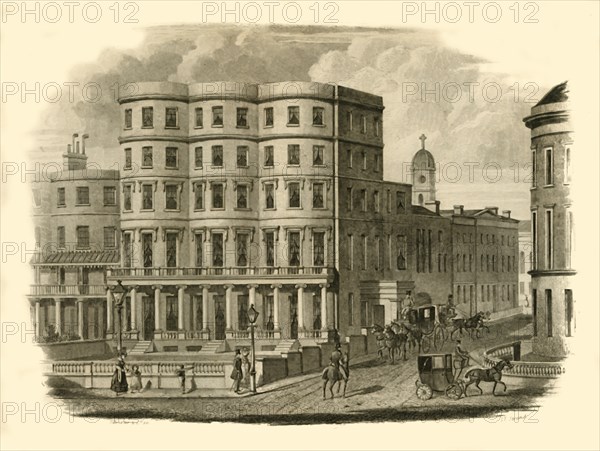 'Bristol Hotel, Marine Parade, Brighton', 1835. Creator: Silvester & Co.
