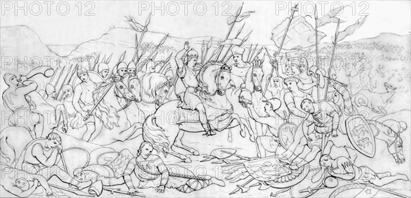 'Battle of Hastings', (1066), 1835. Creator: Unknown.