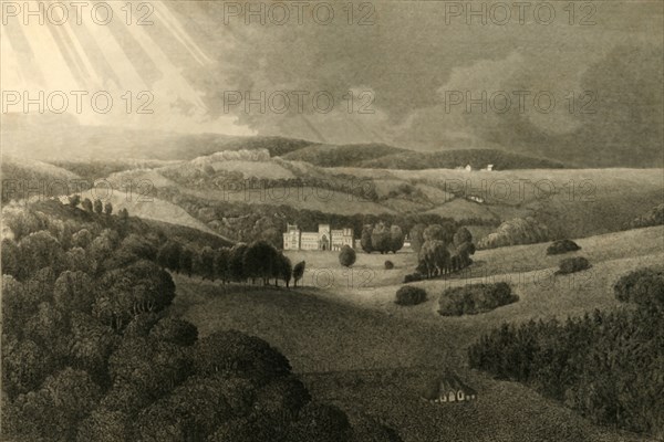 'Westdean House', 1835. Creator: Henry Alexander Ogg.