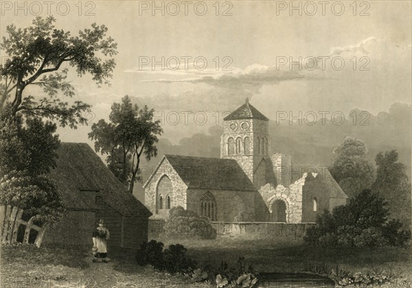 'Old Shoreham Church', 1835. Creator: Unknown.