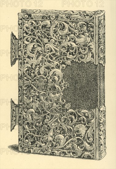 Silver gilt book cover, (1881). Creator: W Jones.