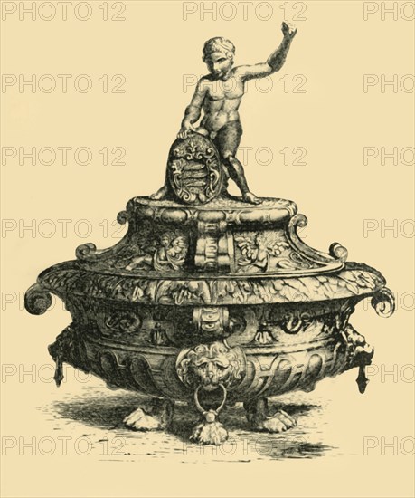 Bronze vase, 16th century, (1881). Creator: W. M. McGill.