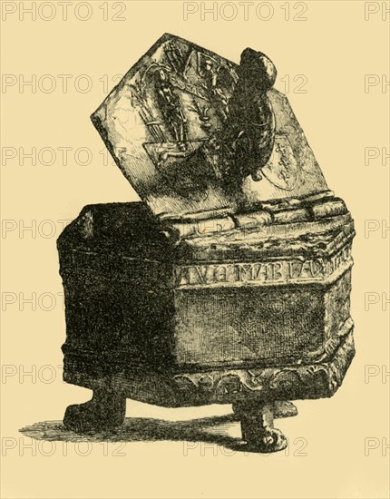 Pewter container, c1300, (1881). Creator: M Sullivan.