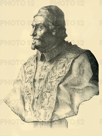 Bust of Pope Alexander VIII, c1690, (1881). Creator: Thomas Riley.