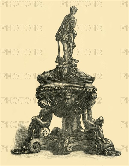 Bronze inkstand, mid-late 16th century, (1881). Creator: W. W. McCarty.