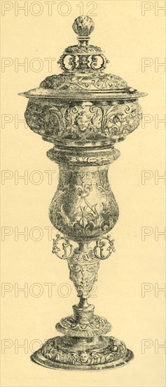 Cup and lid, c1600, (1881). Creator: J S Dominy.
