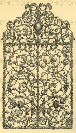 Window grille, 1700-1750, (1881). Creator: J Brooke.