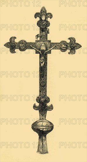 Cross, mid 14th century?, (1881).  Creator: M Sullivan.