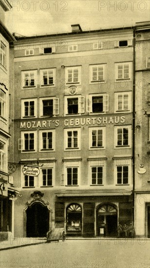 Mozart's birthplace, Salzburg, Austria, c1935. Creator: Unknown.