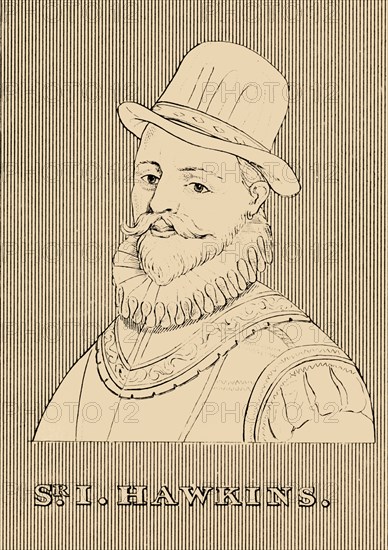'Sir I. Hawkins', (1532-1595), 1830. Creator: Unknown.