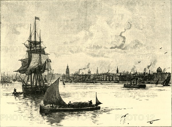 'The Port of Liverpool', 1898. Creator: Unknown.