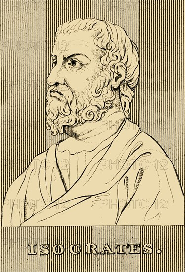 'Isocrates', (436-338 BC), 1830. Creator: Unknown.